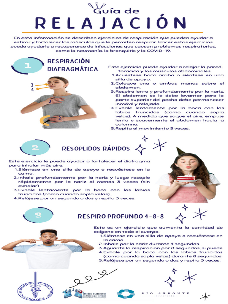 Ejercicios de Respiración y Relajación | PDF | Respiración