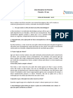 Ficha de Trabalho - Kant Respostas Com Soluçao Filosofia 10 Ano