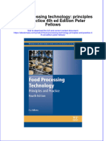 Textbook Ebook Food Processing Technology Principles and Practice 4Th Ed Edition Peter Fellows All Chapter PDF
