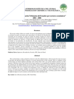 Análisis de La Recaudación Tributaria Del Ecuador Por Sectores Económicos