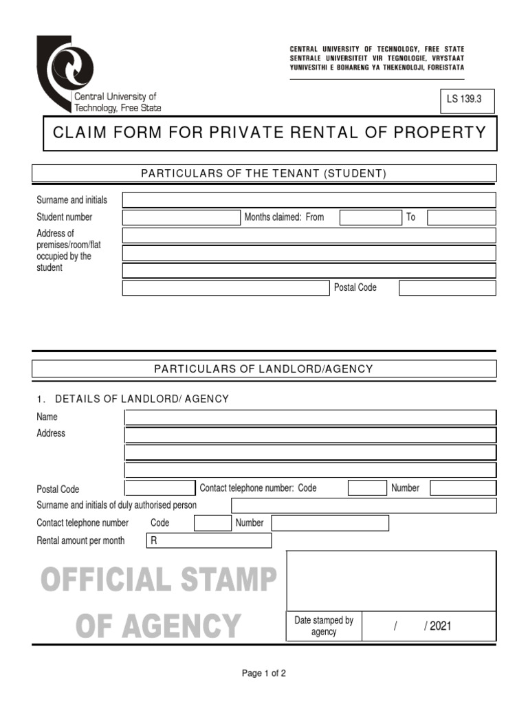 Tenant Application Form Template | PDF | Landlord | Leasehold Estate