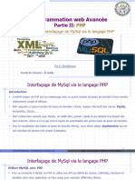 Partie II-PHP-chap 4-Interfaçage de MySql Via PHP