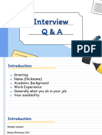 Interview Q & A