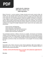 UIII Admissions 2023 - 2024 | PDF | Doctor Of Philosophy | Master's Degree