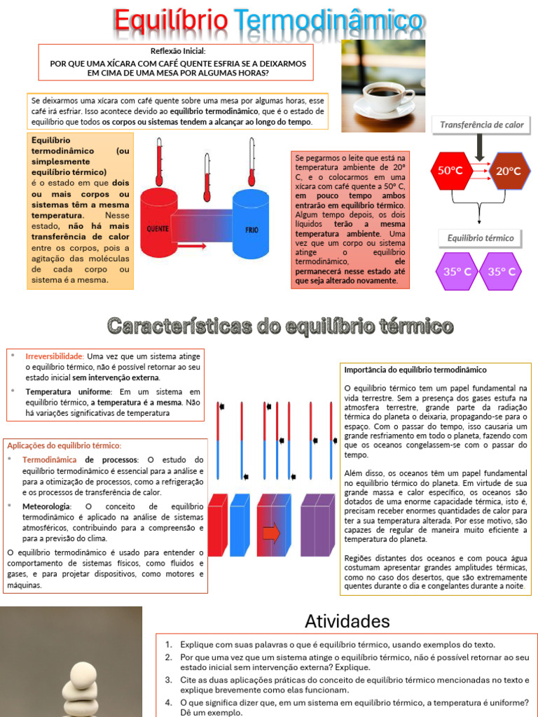 Entendendo o Equilíbrio Termodinâmico | PDF | Termodinâmica | Calor