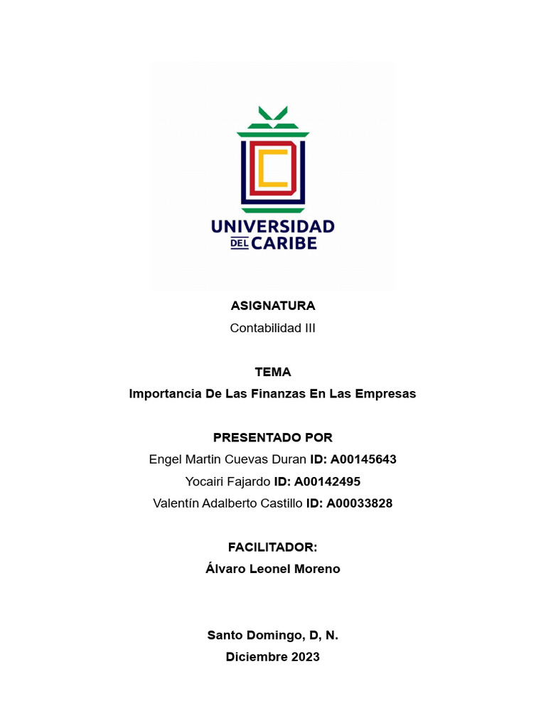 Importancia de las Finanzas Empresariales | PDF | Business | Inversiones