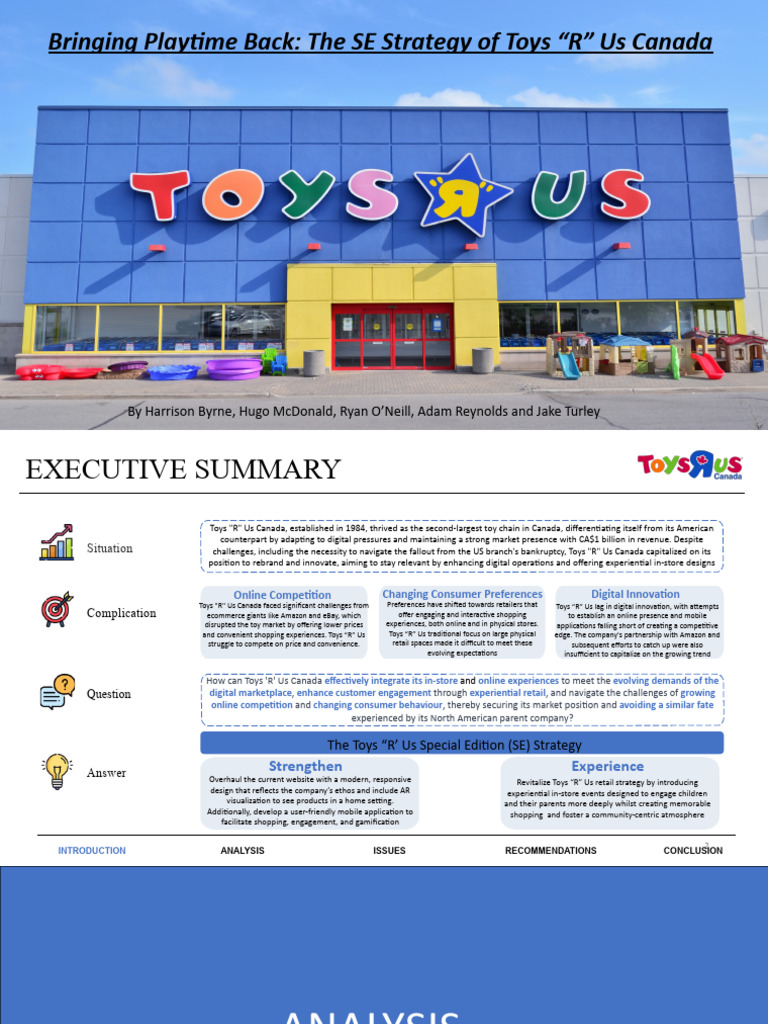 Toys R Us Case 4 PDF Retail Brand