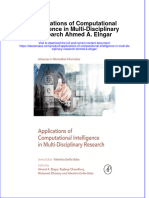 Textbook Ebook Applications of Computational Intelligence in Multi Disciplinary Research Ahmed A Elngar All Chapter PDF