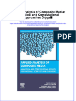 Textbook Ebook Applied Analysis of Composite Media Analytical and Computational Approaches Drygas All Chapter PDF