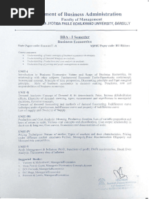 Bba Nep Syllabus Mjpru