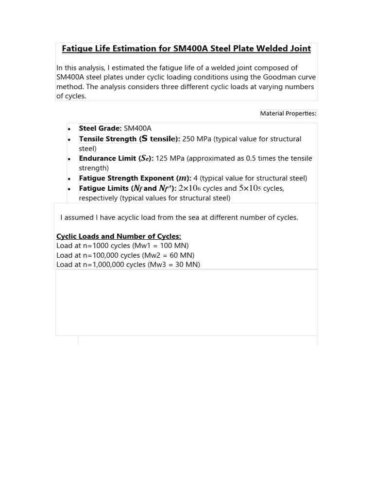Fatigue Analysis Pdf Fatigue Material Strength Of Materials