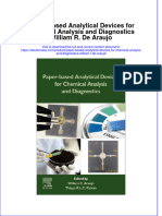Textbook Ebook Paper Based Analytical Devices For Chemical Analysis and Diagnostics William R de Araujo All Chapter PDF