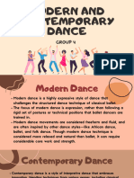 Modern and Contemporary Dance