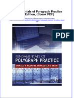 Textbook Ebook Fundamentals of Polygraph Practice 1St Edition PDF All Chapter PDF