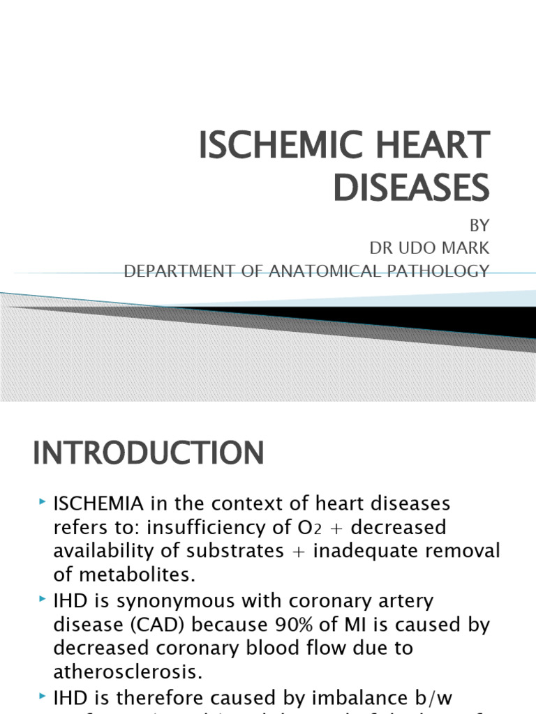Ischemic Heart Diseases | PDF | Myocardial Infarction | Coronary Artery ...
