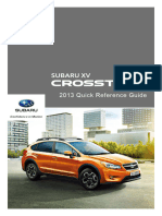 Subaru Crosstrek Manuals 2013 XV Crosstrek Quick Reference Guide