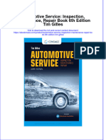 Textbook Ebook Automotive Service Inspection Maintenance Repair Book 6Th Edition Tim Gilles All Chapter PDF