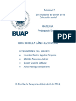 Actividad 7 - PS - Los Espacios de Acción de La Educación Social - BETY - MATY - SUSAN - ALINE