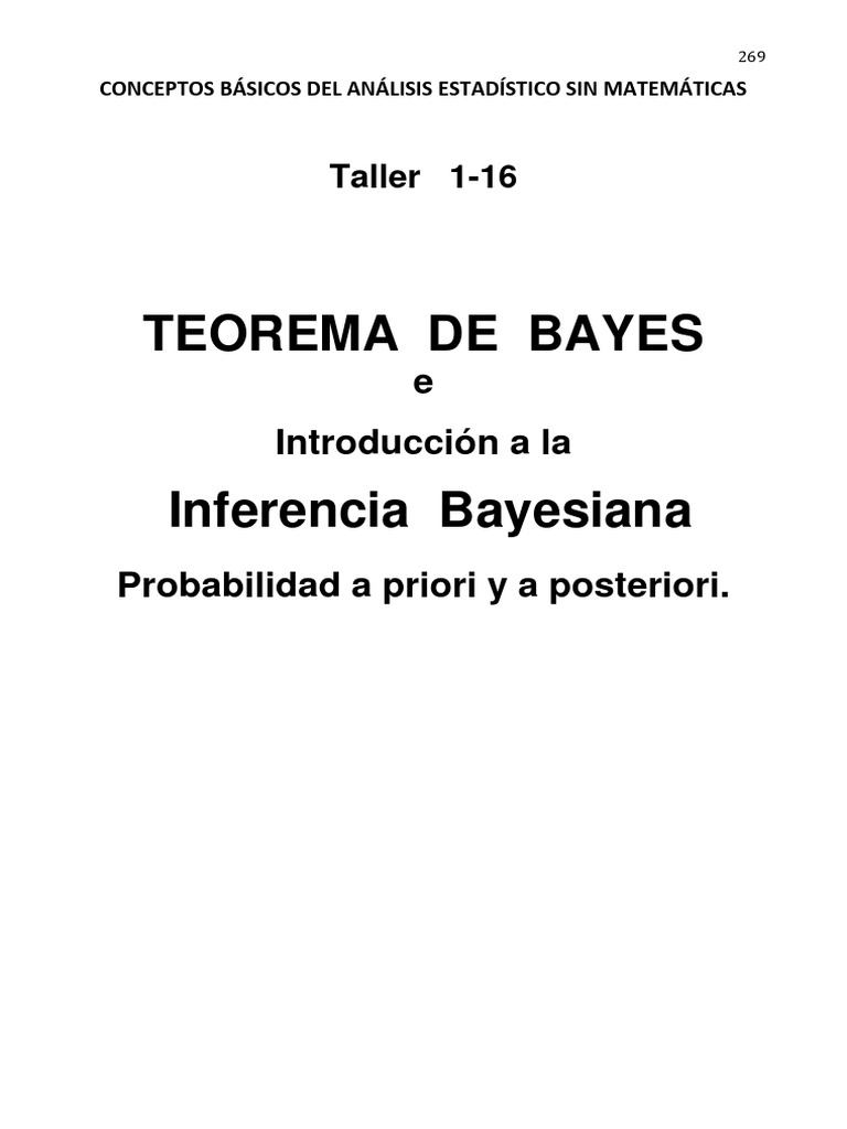 16 tema 1 16 teorema de bayes e inferencia bayesiana 2324 pdf