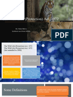 Framework of Wild Life (Protection) Act, 1972