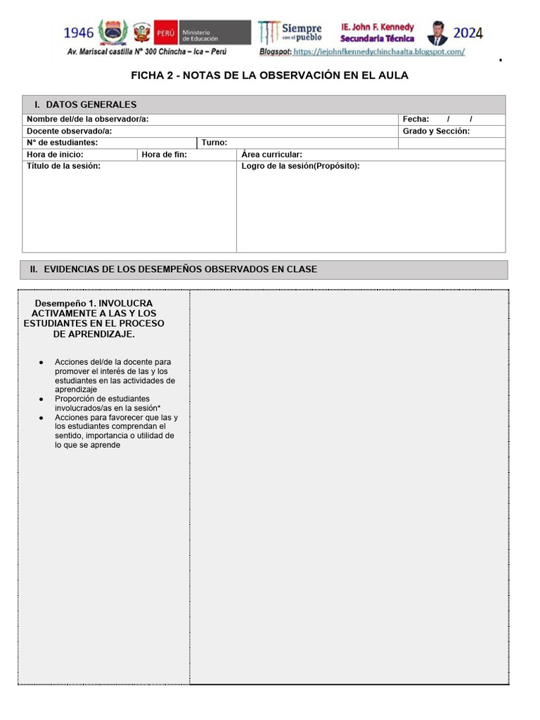 Las Escalas De Rango Como Instrumentos De Observaci N/ejemplo De Una ...