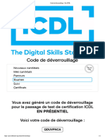 Code de Déverrouillage - Pro ICDL