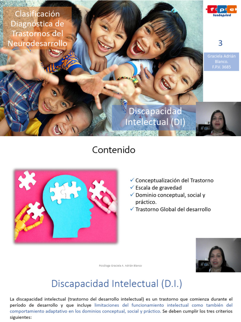 Clasificación de la Discapacidad Intelectual | PDF | Discapacidad ...