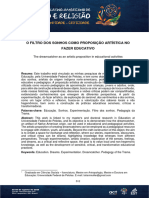 O Filtro Dos Sonhos Como Proposição Artística No Fazer Educativo (Sublinhado e Marcado)