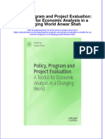 Textbook Ebook Policy Program and Project Evaluation A Toolkit For Economic Analysis in A Changing World Anwar Shah All Chapter PDF