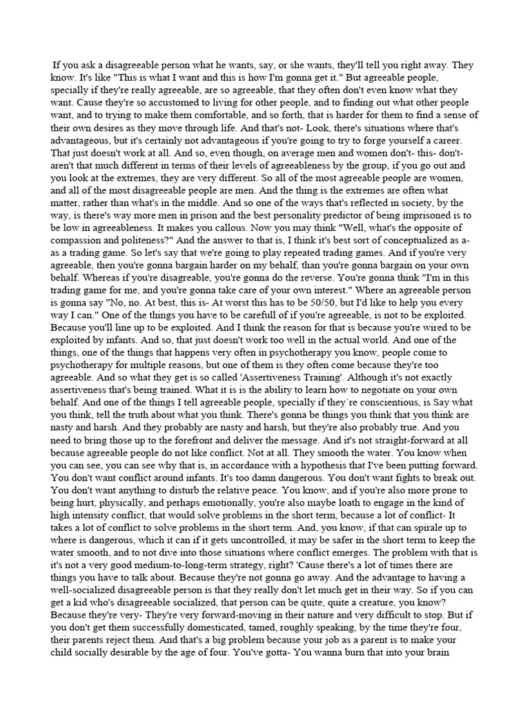 Jordan Peterson Pdf Predation Extraversion And Introversion