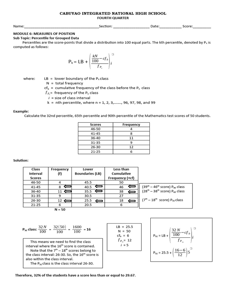 Module 6 | PDF | Percentile