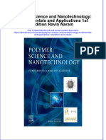 Textbook Ebook Polymer Science and Nanotechnology Fundamentals and Applications 1St Edition Ravin Narain All Chapter PDF