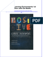 Textbook Ebook Positive Learning Environments 1St Edition John de Nobile All Chapter PDF