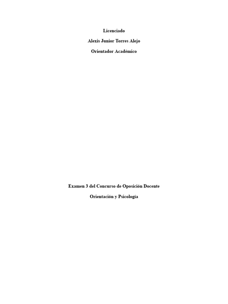 Examen Concurso Docente 2024 Honduras | PDF | Plan de estudios | Enseñando