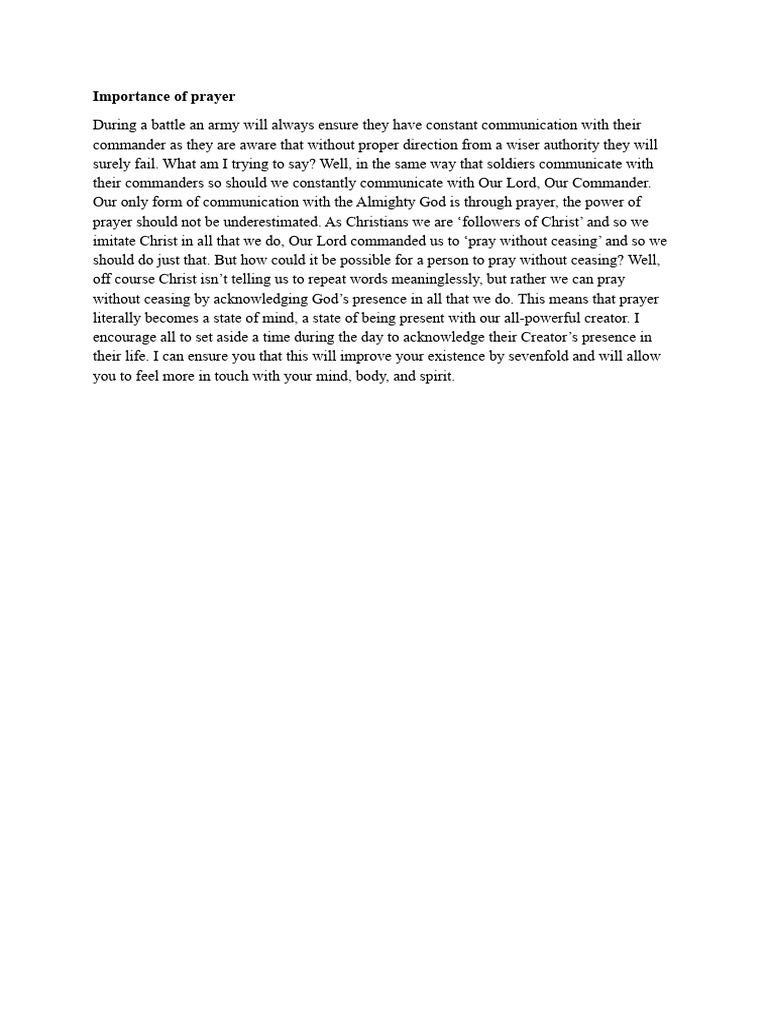 importance-of-prayer-pdf