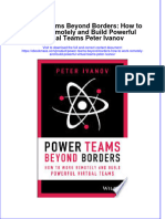 Textbook Ebook Power Teams Beyond Borders How To Work Remotely and Build Powerful Virtual Teams Peter Ivanov All Chapter PDF