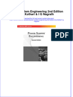 Textbook Ebook Power System Engineering 2Nd Edition D P Kothari I G Nagrath All Chapter PDF