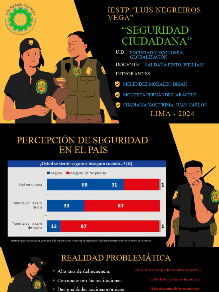 Percepción y Retos de la Seguridad Ciudadana | PDF | Corrupción ...