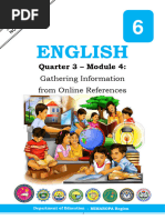 English 6 Quarter 3 Module 4 Gathering Information From Online References