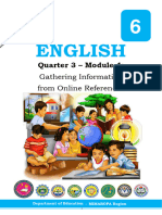 English 6 Quarter 3 Module 4 Gathering Information From Online References