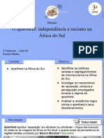 Aula 4 - O Apartheid "Independência" e Racismo Na África Do Sul