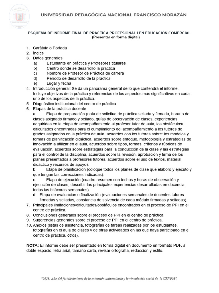 Informe Final de Práctica Profesional I | PDF | Maestros | Salón de clases