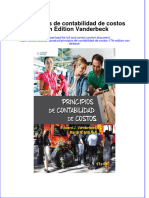 Textbook Ebook Principios de Contabilidad de Costos 17Th Edition Vanderbeck All Chapter PDF