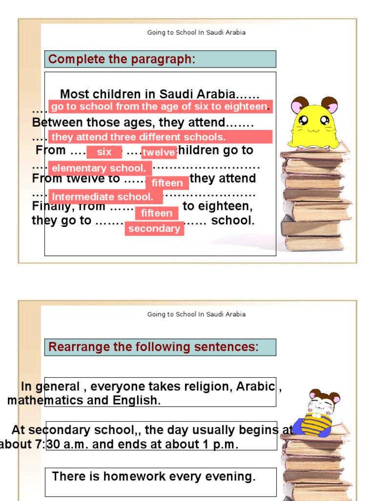 Complete The Paragraph | PDF