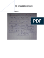 Tarea de Matemática Unidad 4