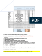 Ejercicio Excel para Principiantes