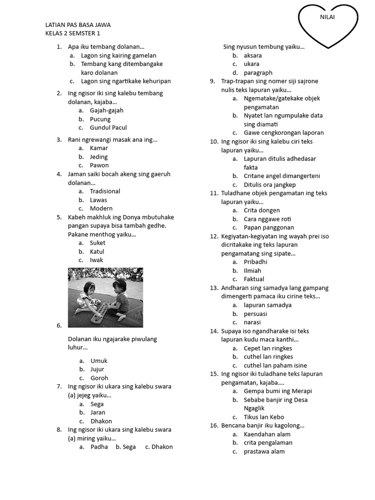 Menguasai Ujian Akhir Semester 1: Panduan Lengkap Contoh Soal dan Strategi Sukses untuk Siswa Kelas 2 SD