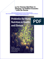 Textbook Ebook Probiotics For Human Nutrition in Health and Disease 1St Edition Evandro Leite de Souza All Chapter PDF