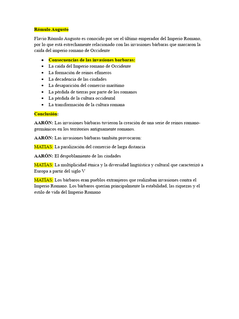 Rómulo Augusto | PDF