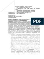 Nulo Todo Lo Actuado - No Subsana Defecto de Notificacion-Daysi